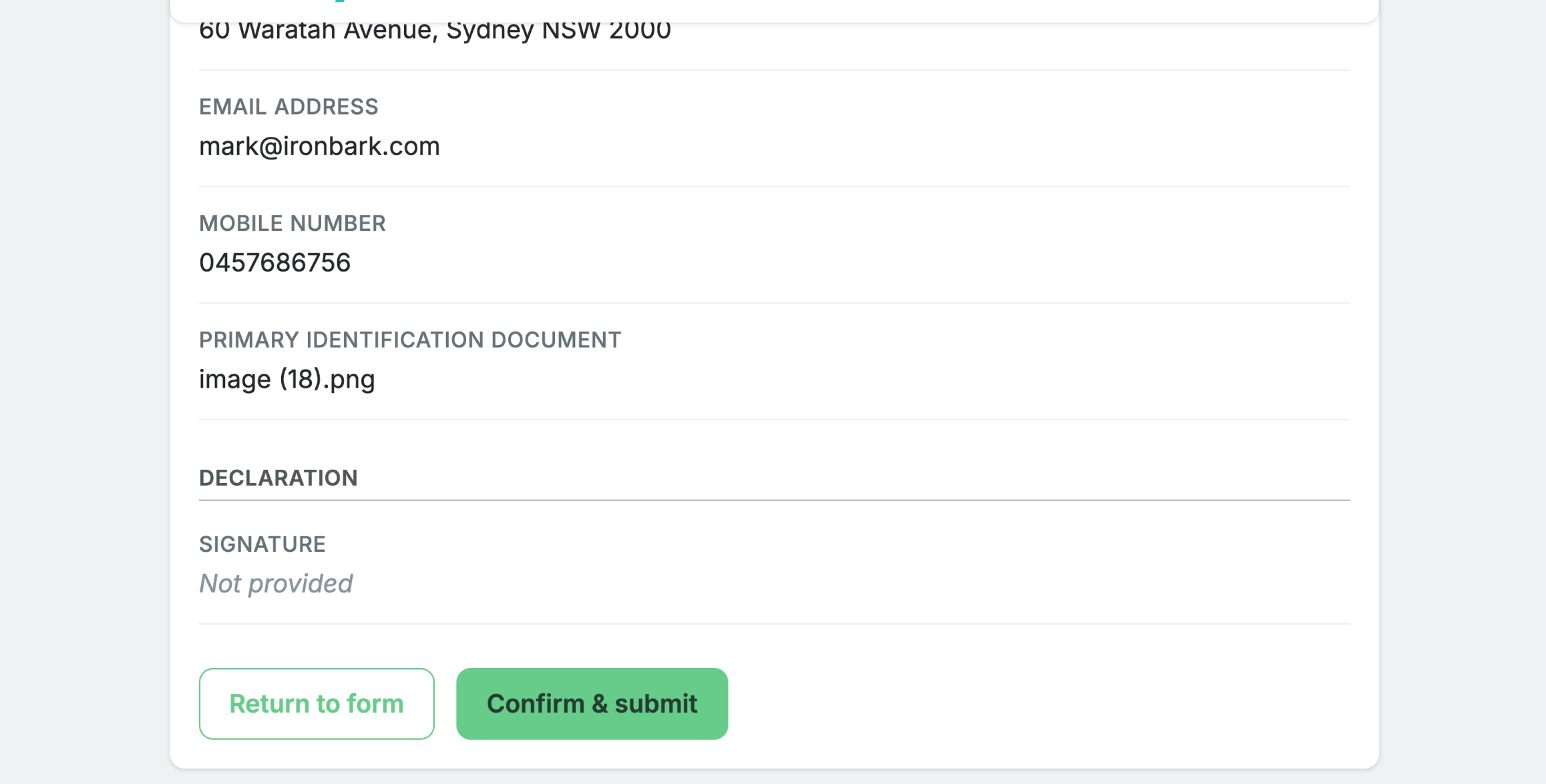 Improved Submit Confirmation on Forms in Workspaces